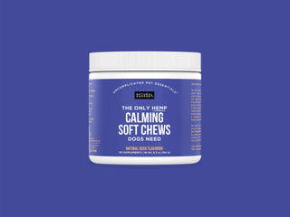 The Only Hemp Calming Soft Chews Dogs Need Natural Rapport 120 count jar