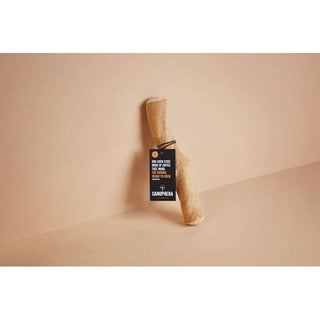 Dog chew stick made of coffee wood, light tan color, durable chew toy