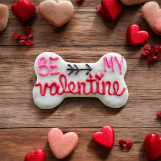 6 inch Be My Valentine Bone dog treats YumYum4DOGS