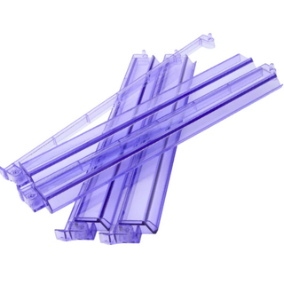 Transparent purple acrylic Mahjong rack and pusher set, 4-piece