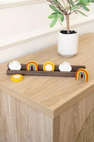 Weather Wood Letterboard Shape Set, Set of 6