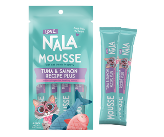 Lickable Cat Squeeze Up Treat - Tuna & Salmon With Collagen Love, Nala