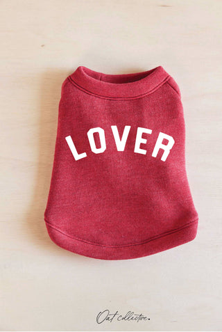 LOVER Pet Graphic Sweatshirt OAT COLLECTIVE M CRANBERRY