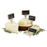 Inscribe™ Wooden Cheese Markers w/ Chalk - Set of 4 TRUE