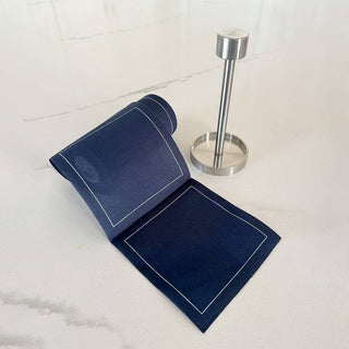 Silver Cocktail Napkin Stand Toasting With Tara