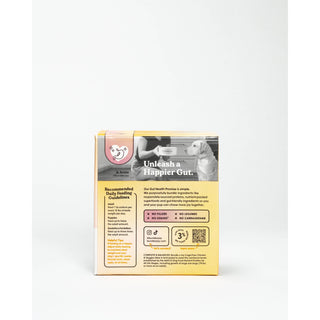 Cage-Free Chicken & Veggies Superfood Stew 11 oz dog food in yellow packaging