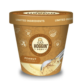 Hoggin' Dogs No Sugar Added Ice Cream Mix for Dogs, peanut flavor, 4.65 oz