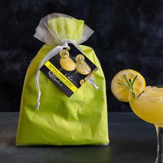 Natural Lemon Burst Wine Slushy Mix, Nectar of the Vine 5-pack in lime-green bag