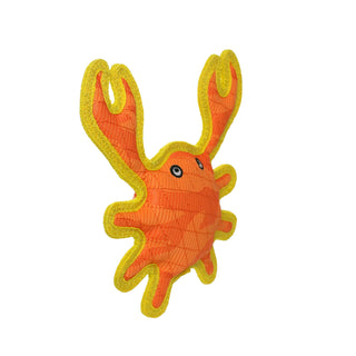 DuraForce Crab Tiger - Orange, Durable, Squeaky Dog Toy Tuffy Dog Toys - VIP Products