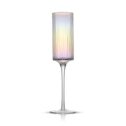 Christian Siriano Chroma Iridescent Champagne Flute Glass -  JoyJolt   