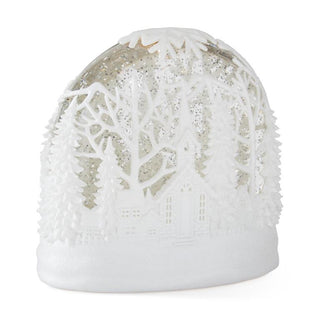 White Cutout Acrylic LED Oval Water Spinning K&K