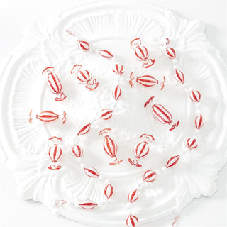 Red Glass Candy Ornament K&K
