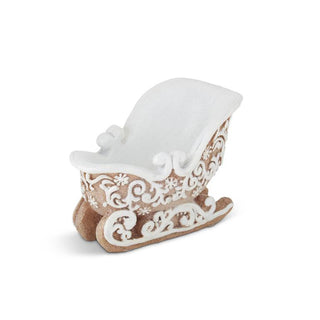 Resin Frosted Gingerbread Sleigh K&K