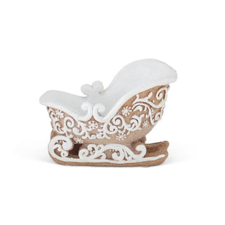 Resin Frosted Gingerbread Sleigh K&K
