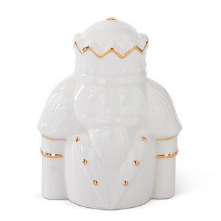 White Dolomite Nutcracker Salt & Pepper K&K