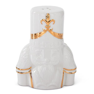 White Dolomite Nutcracker Salt & Pepper K&K