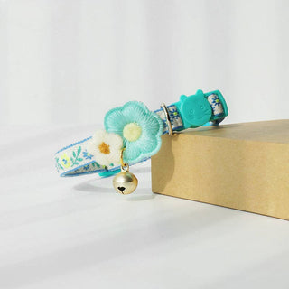 Mokka - Adjustable Cat Collar with Flowers Design Cheerhunting