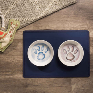 Pet Bowl | Gift Set Watercolor Paws Speckle and Spot by Ore’ Originals