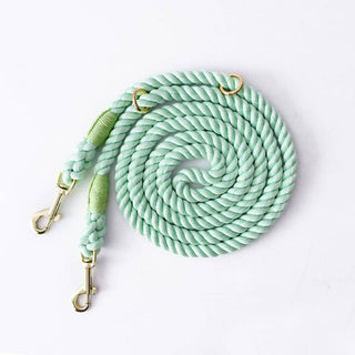 Loofie - 7.5ft Handsfree Colorful Rope Dog Leash Cheerhunting Green
