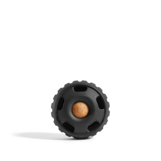 Power Chewer Pupsicle dog toy wheel with a center tan treat, dark gray plastic.