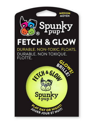 Fetch and Glow Ball Spunky Pup Medium