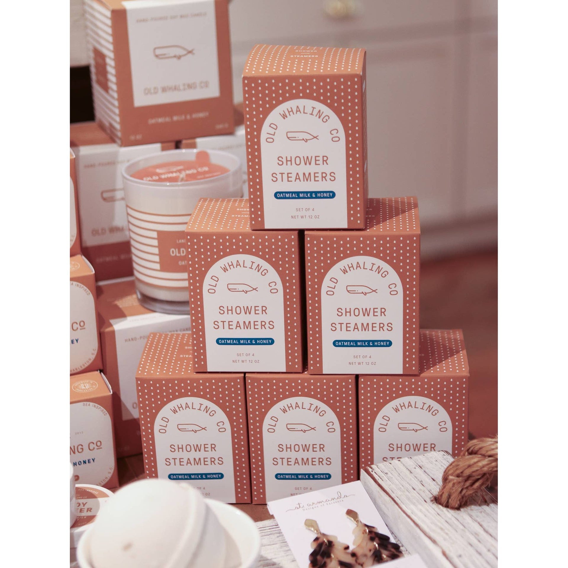 Oatmeal Milk & Honey Shower Steamers  Old Whaling Company   