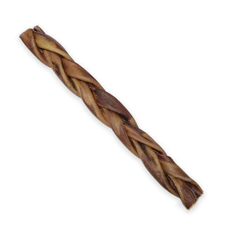 6-inch braided collagen dog chew stick, grass-fed beef flavor