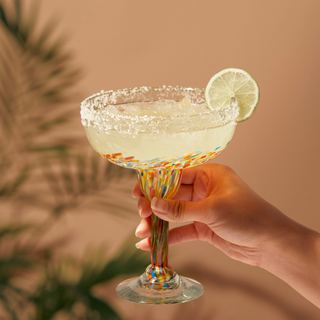 Artistico Recycled Glass Margarita Glasses - Set of 2 Twine