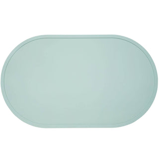 Oval Silicone Placemat | Large Speckle and Spot by Ore’ Originals Blue