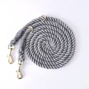 Loofie - 7.5ft Handsfree Colorful Rope Dog Leash Cheerhunting Grey