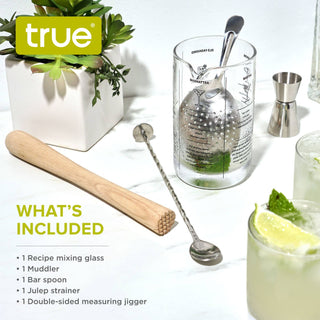 Mixologist Cocktail Mixing Bartender Kit - Set of 5 TRUE