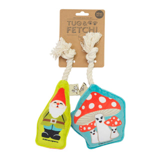 Mini Dog Toy Set | Gnome & Mushrooms Speckle and Spot by Ore’ Originals
