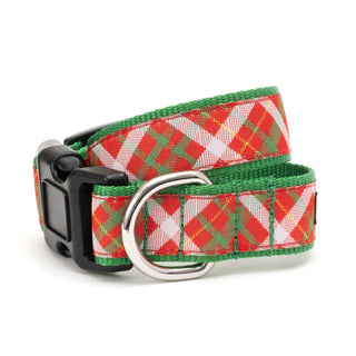 Holiday Plaid Dog Collar Dapper The Worthy Dog