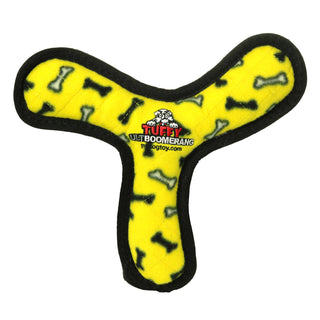 Tuffy Ultimate Boomerang - Yellow Bone, Squeaky Dog Toy Tuffy Dog Toys - VIP Products