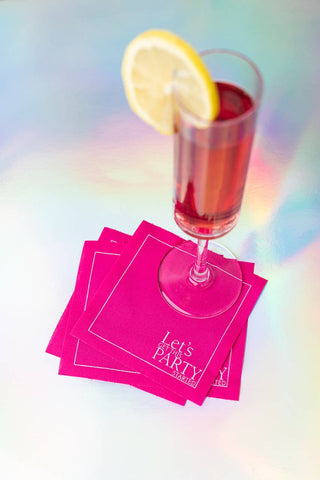 Blush Crush Cocktail Napkin Roll Toasting With Tara