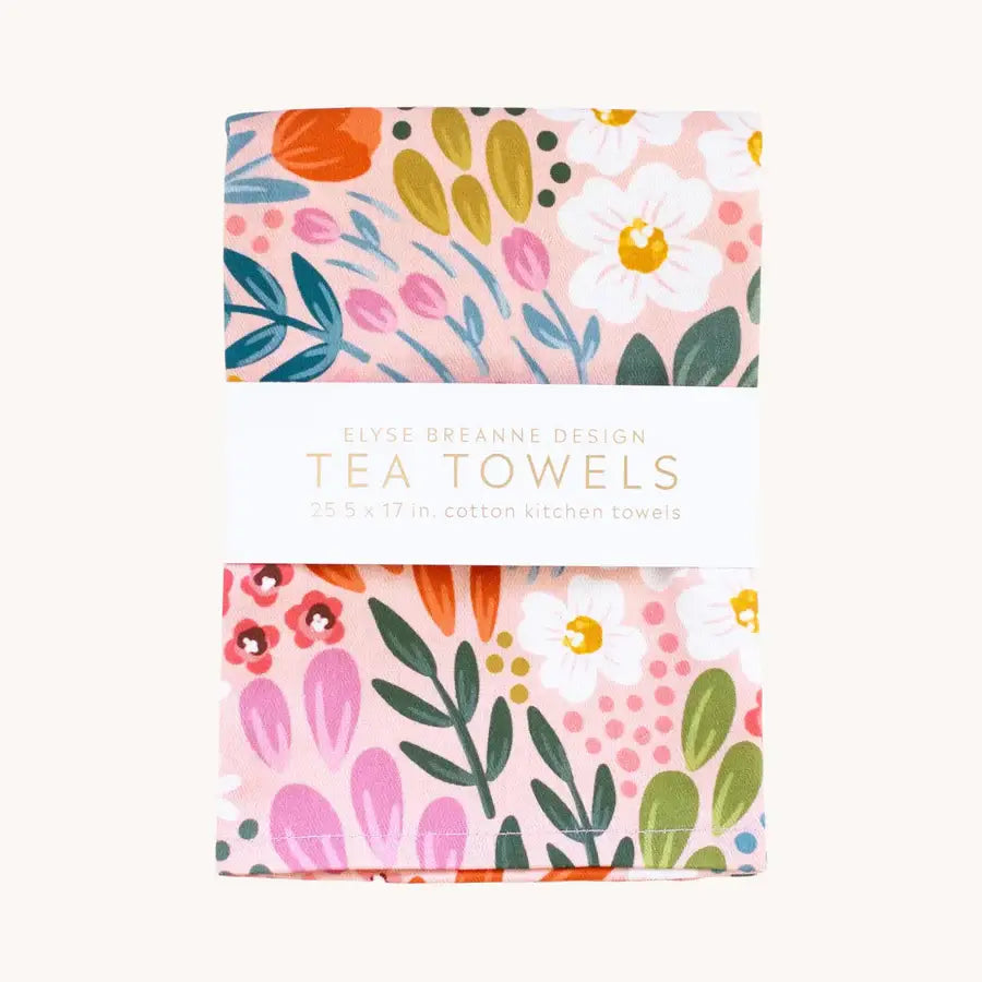 Pack of 2 Summer Meadows Tea Towels Elyse Breanne Design