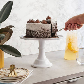 11.5" Collapsable Melamine Cake Stand - White Twine