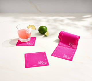 Blush Crush Cocktail Napkin Roll Toasting With Tara