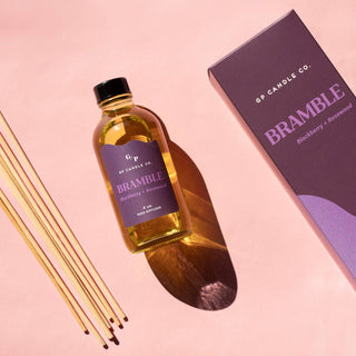 Bramble 4 oz. Hue Reed Diffuser (Blackberry + Rosewood) GP Candle Co.