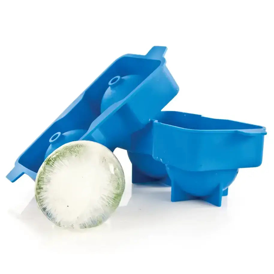 Neptune™ Silicone 2.25" Ice Cube Spheres Mold - Blue or Gray TRUE