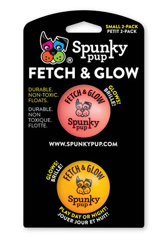 Fetch and Glow Ball Spunky Pup Small