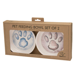 Pet Bowl | Gift Set Watercolor Paws Speckle and Spot by Ore’ Originals