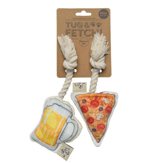 Mini Dog Toy Set | Pizza & Beer Speckle and Spot by Ore’ Originals