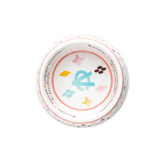 White Chewy Vuiton Dog Bowl - 3 Sizes!! Dog Food Bowl Haute Diggity Dog