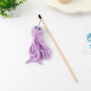 Moo - Octopus Cat Teaser Wand Cheerhunting Purple