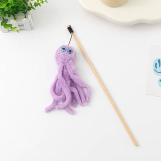 Moo - Octopus Cat Teaser Wand Cheerhunting Purple