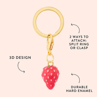 Strawberry Spring Collar Charm The Foggy Dog