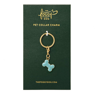 Blue Bone Collar Charm The Foggy Dog