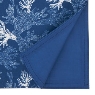 Sea Coral Runner in blue with white coral print, sold per piece