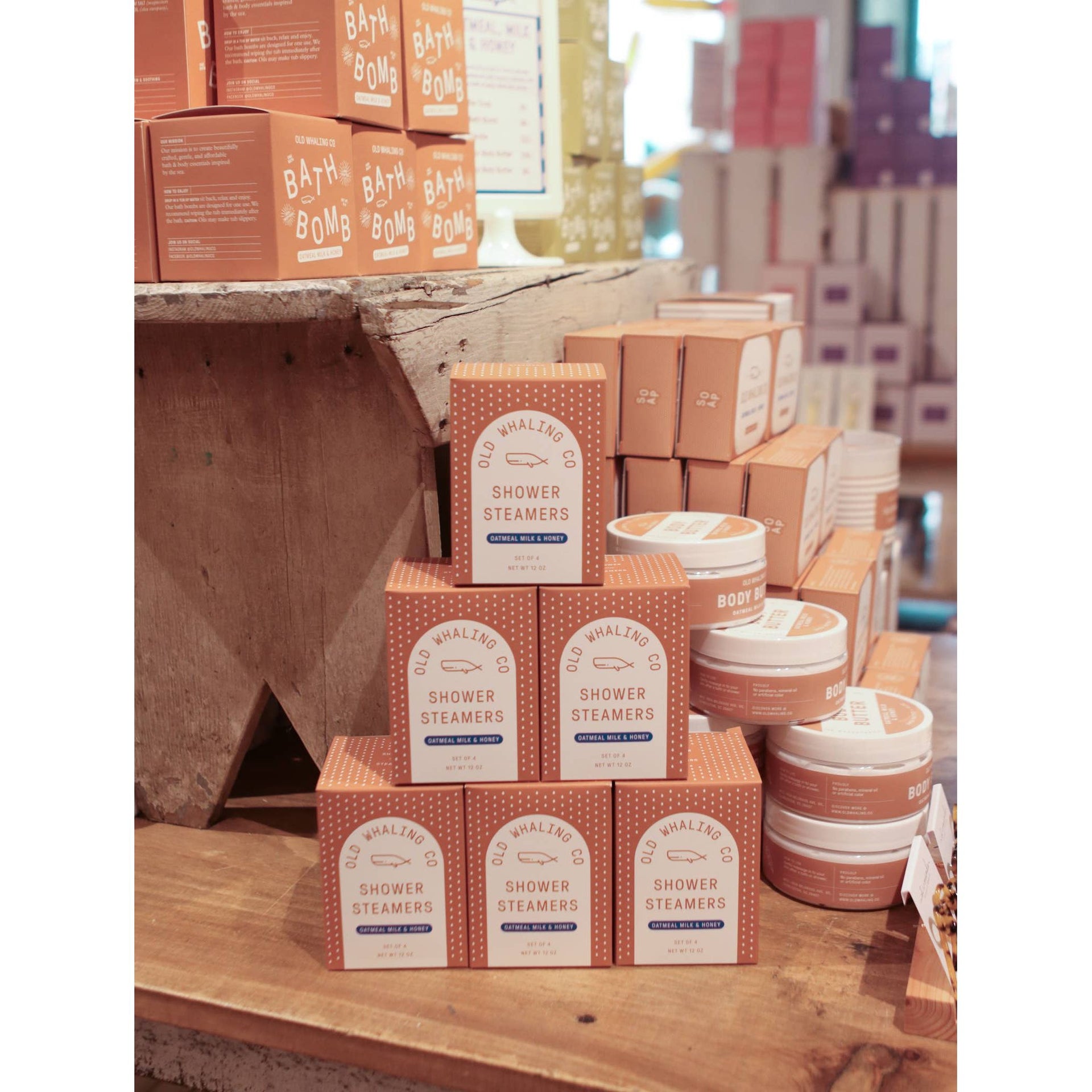 Oatmeal Milk & Honey Shower Steamers  Old Whaling Company   
